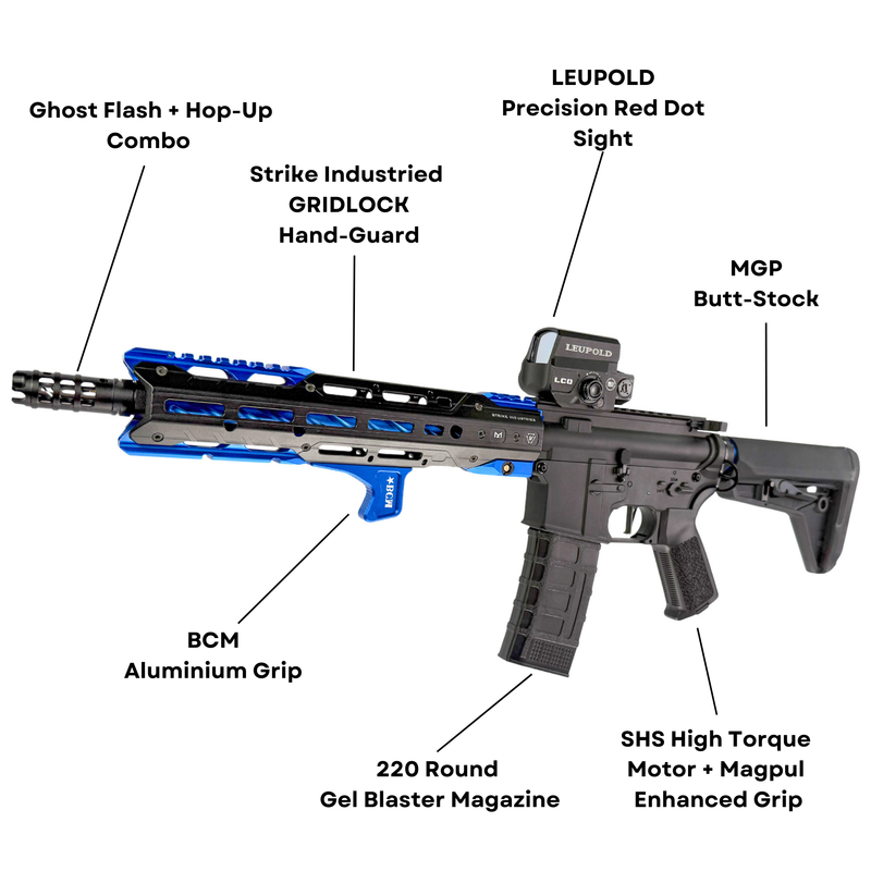 "Blue Eclipse" GBU Custom - Gel Blaster