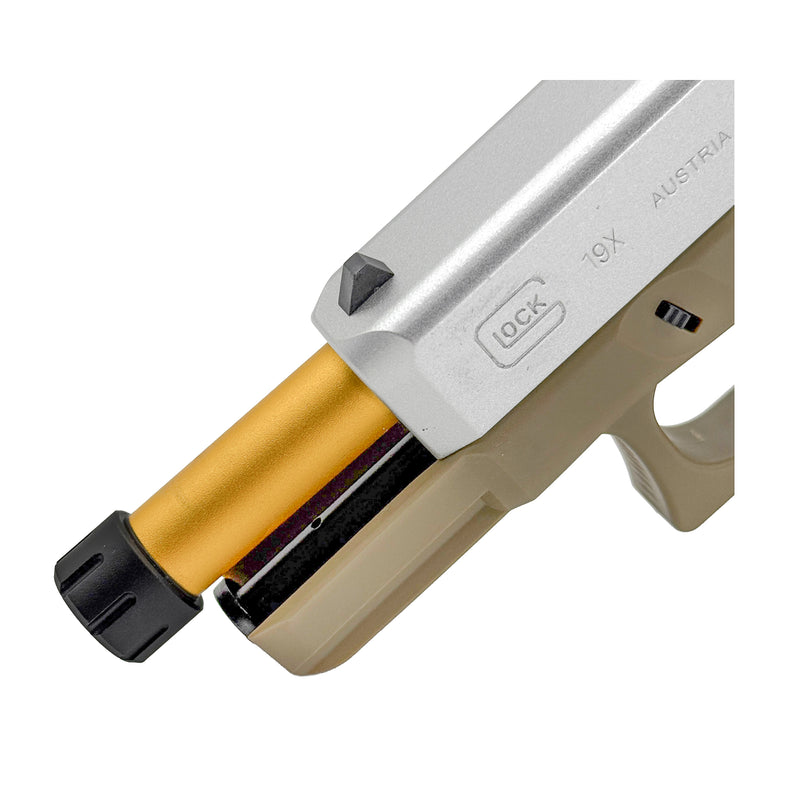 Golden Eagle G19X-Series Tactical Metal Green Gas Blowback Pistol - Gel Blaster
