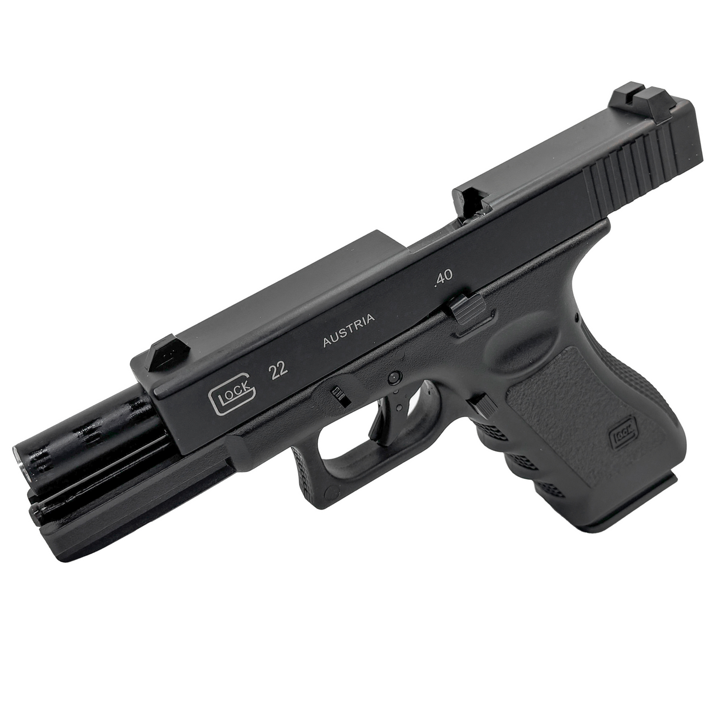 Double Bell 766 G22 Metal Green Gas Blowback Pistol - Gel Blaster