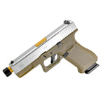 Golden Eagle G19X-Series Tactical Metal Green Gas Blowback Pistol - Gel Blaster