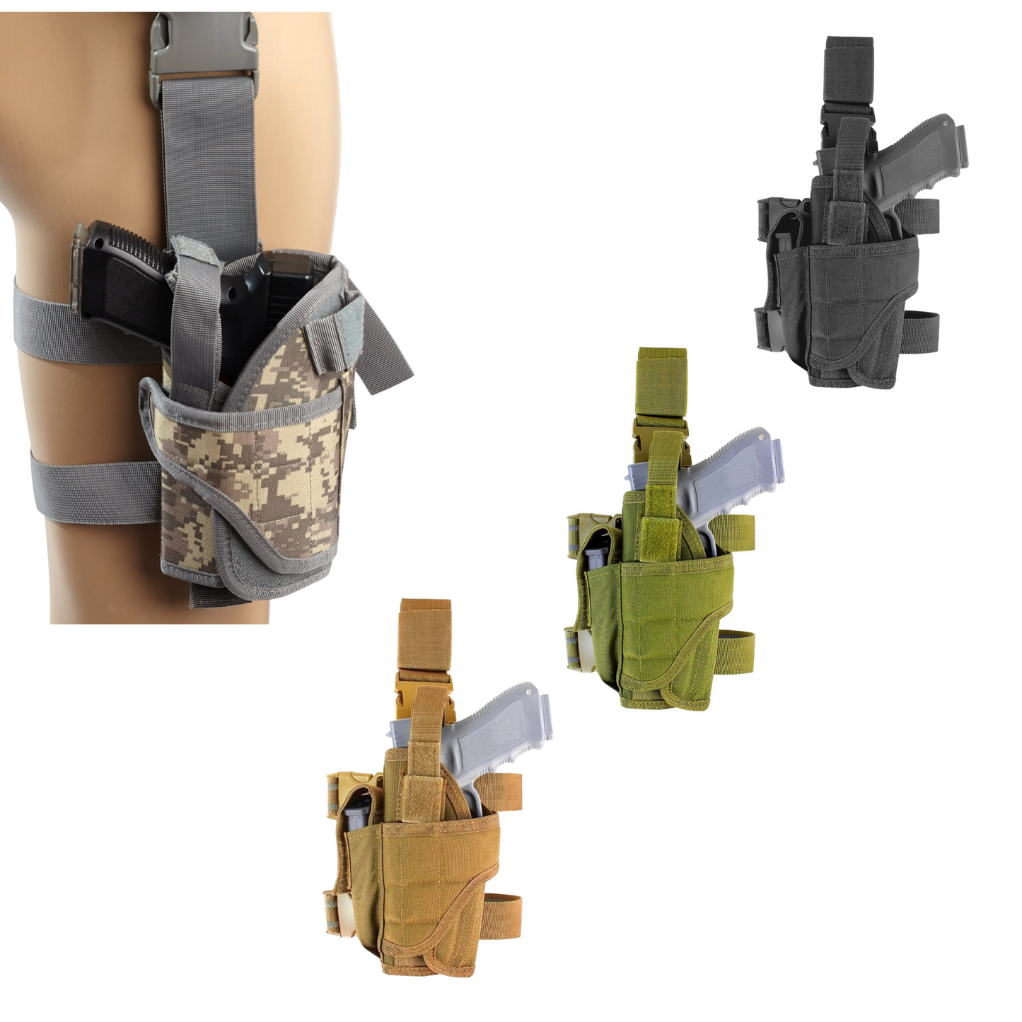 Universal Tactical Advanced Clip Leg Holster