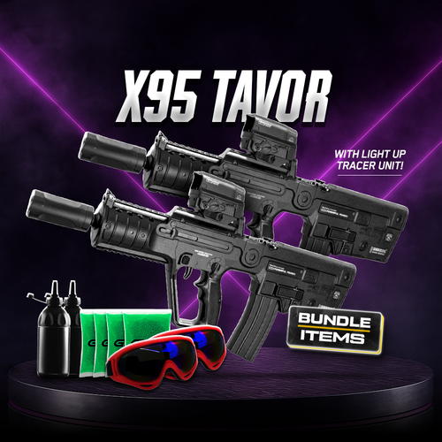 X95 Tavor Gel Blaster Bundle  With Light-Up Tracer Unit
