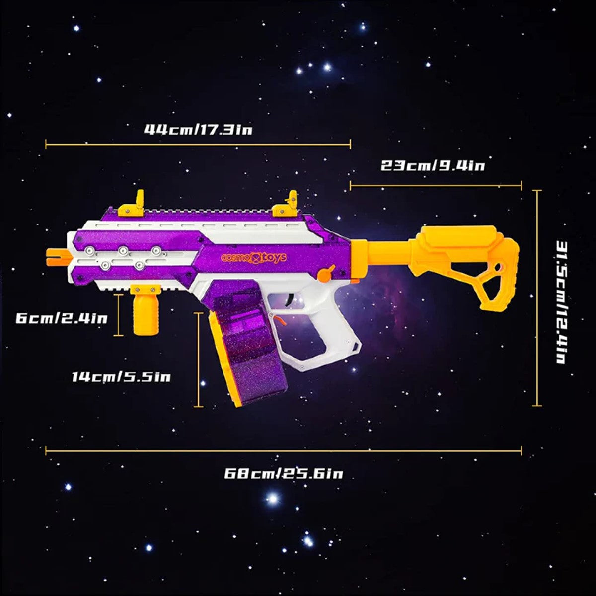 CosmoX Sirius Sci-Fi Rifle - Gel Blaster (Purple)