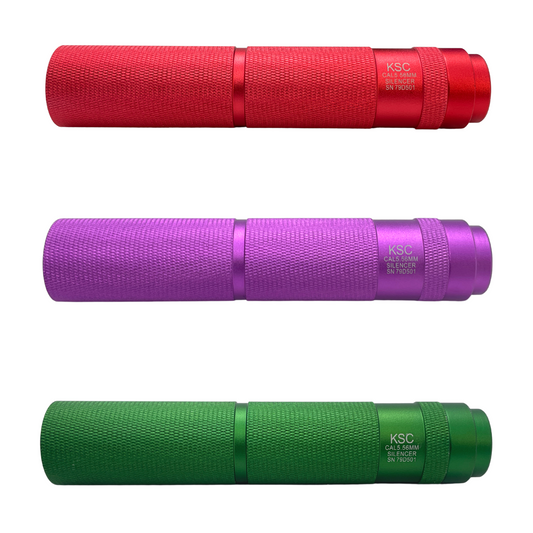 Coloured KSC Sound Amplifiers Aluminium 14mm Reverse Thread Suppressor