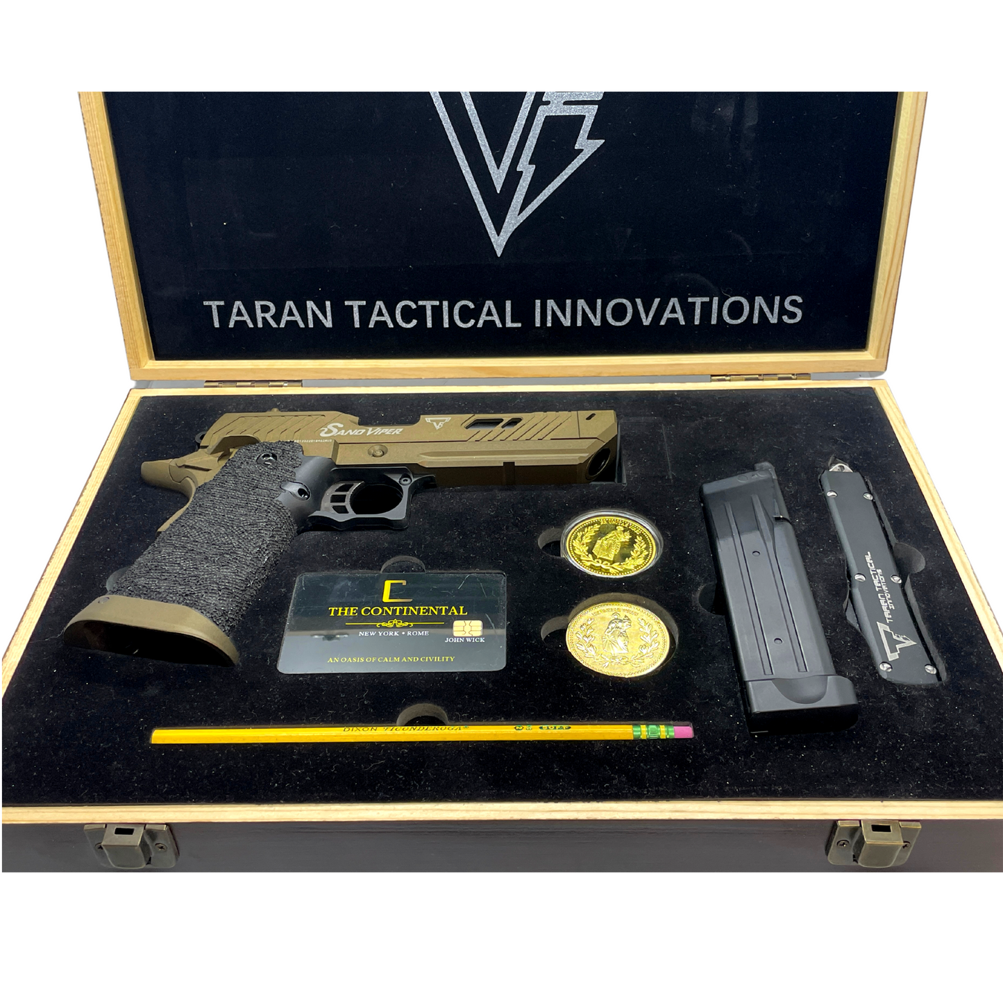 John Wick 4 "Luxury Edition" TTI Hi-Capa (3355) Sand Viper Box Set - Gel Blaster