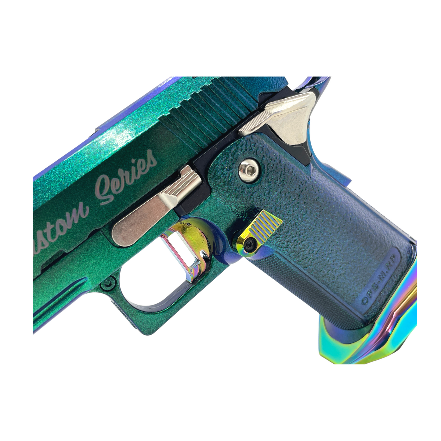 "Psychedelic" GBU Custom Hi-Capa 4.3 Pistol - Gel Blaster